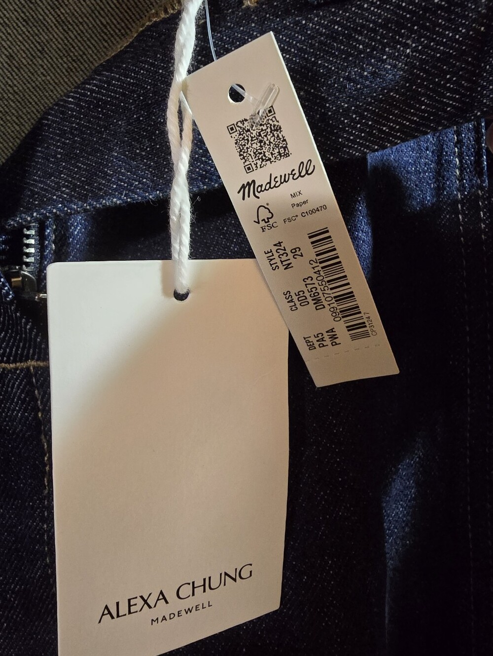 Madewell X Alexa Chung Midi Skirt Size 29 - Picture 6 of 9